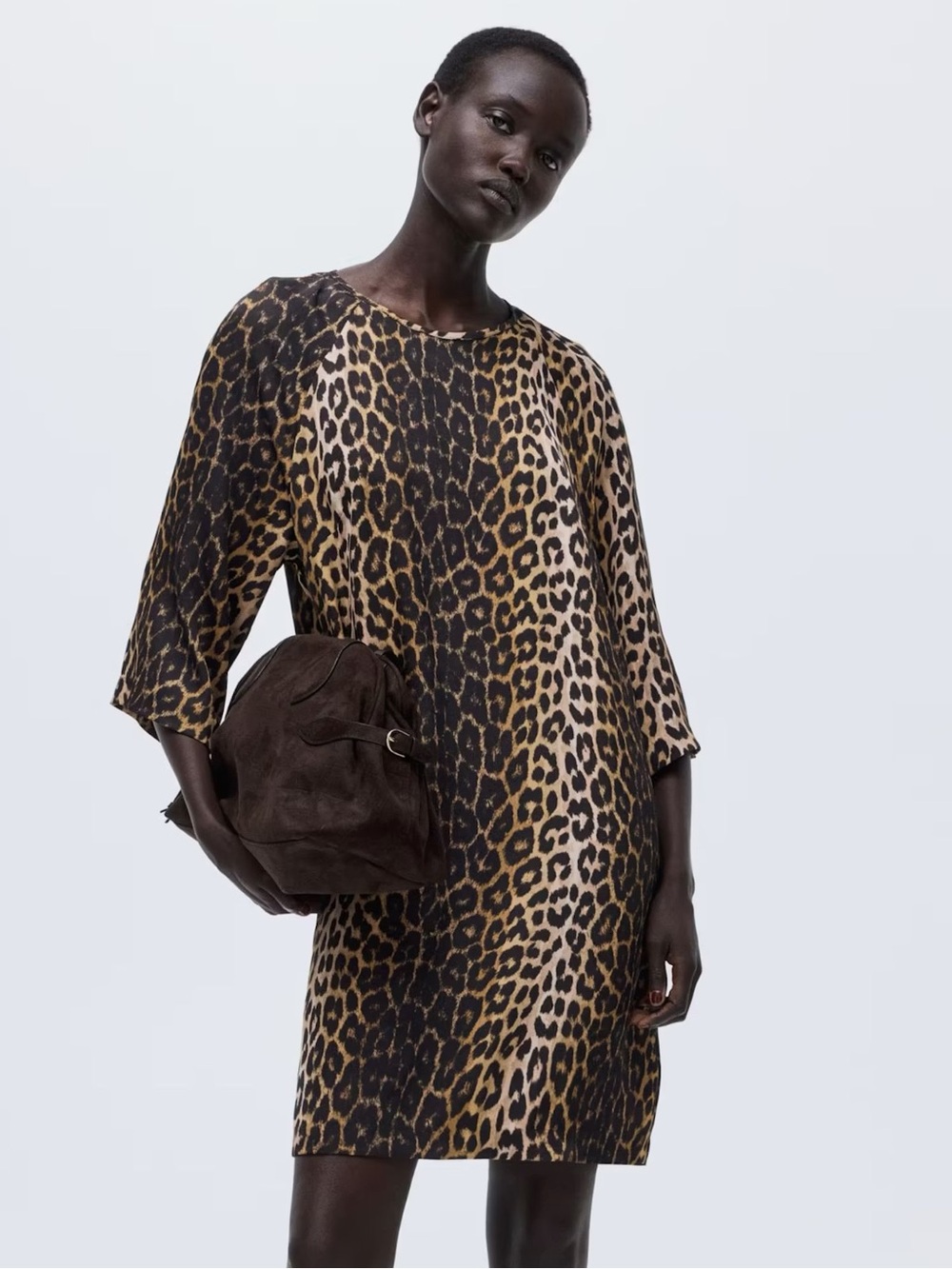 H&M Leopard Print Shift Dress